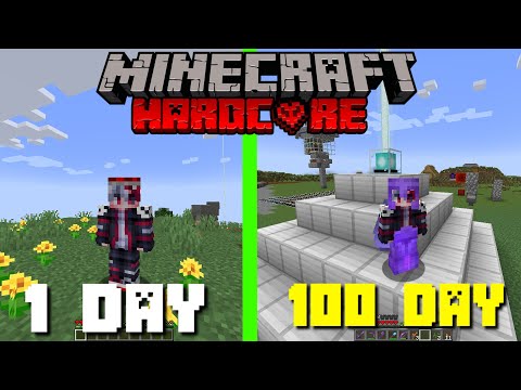 გადავრჩი 100 დღე Minecraft HARDCORE -ში!